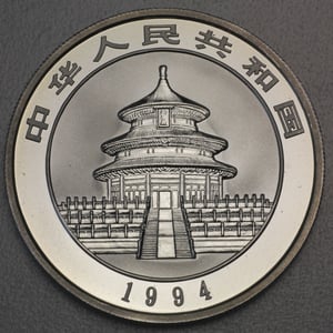 Silbermünze 1oz "Panda" 1994 (China) - Miniaturansicht 2