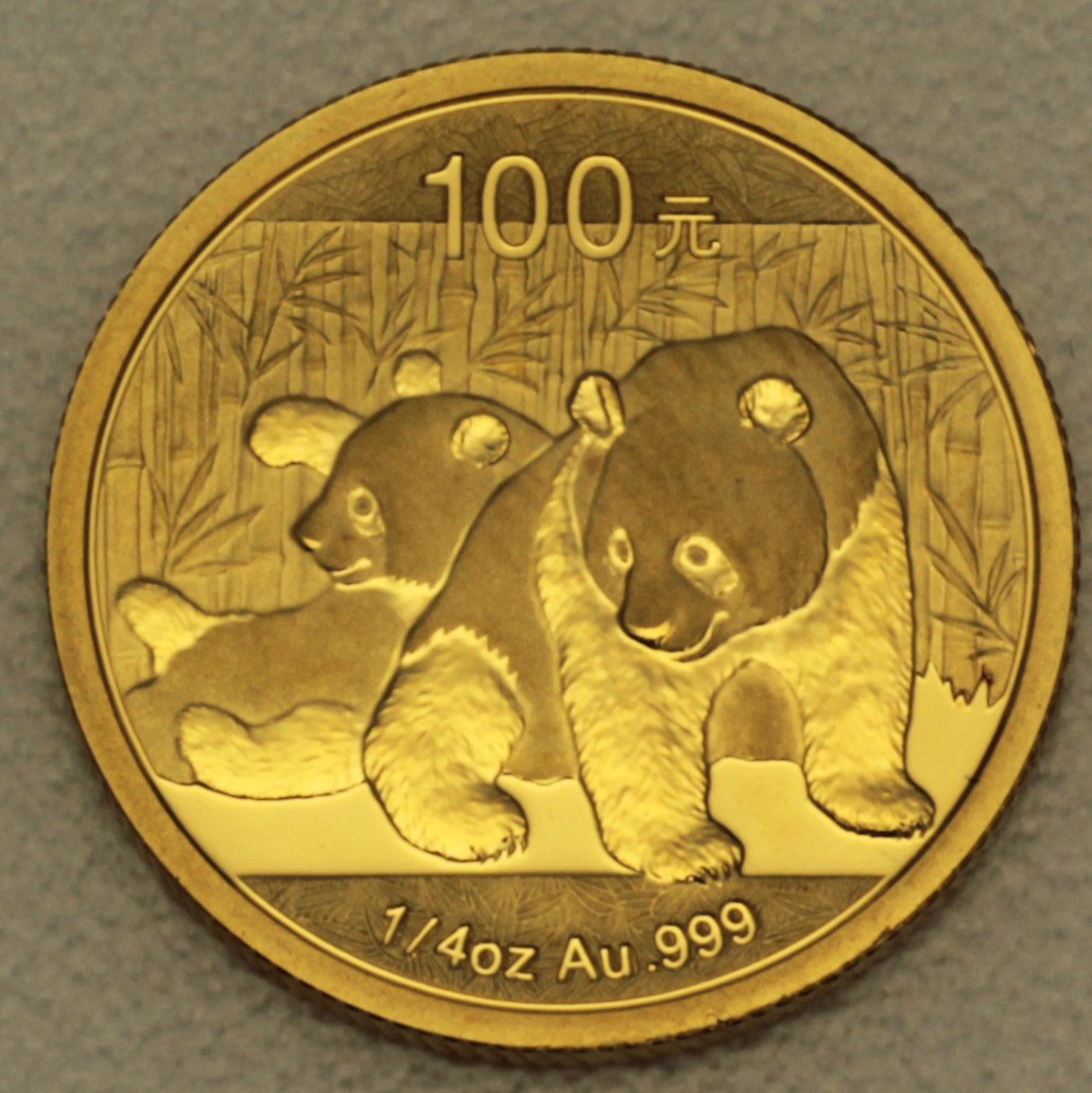 Goldmünze 1/4oz "Panda" 2010 (China) - Hauptansicht