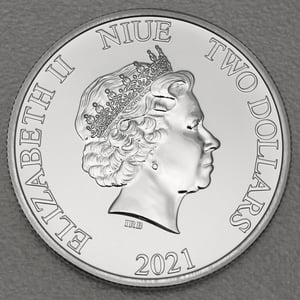 Silbermünze 1oz "Mickey & Goofy" 2021 Disney (Niue) - Miniaturansicht 2
