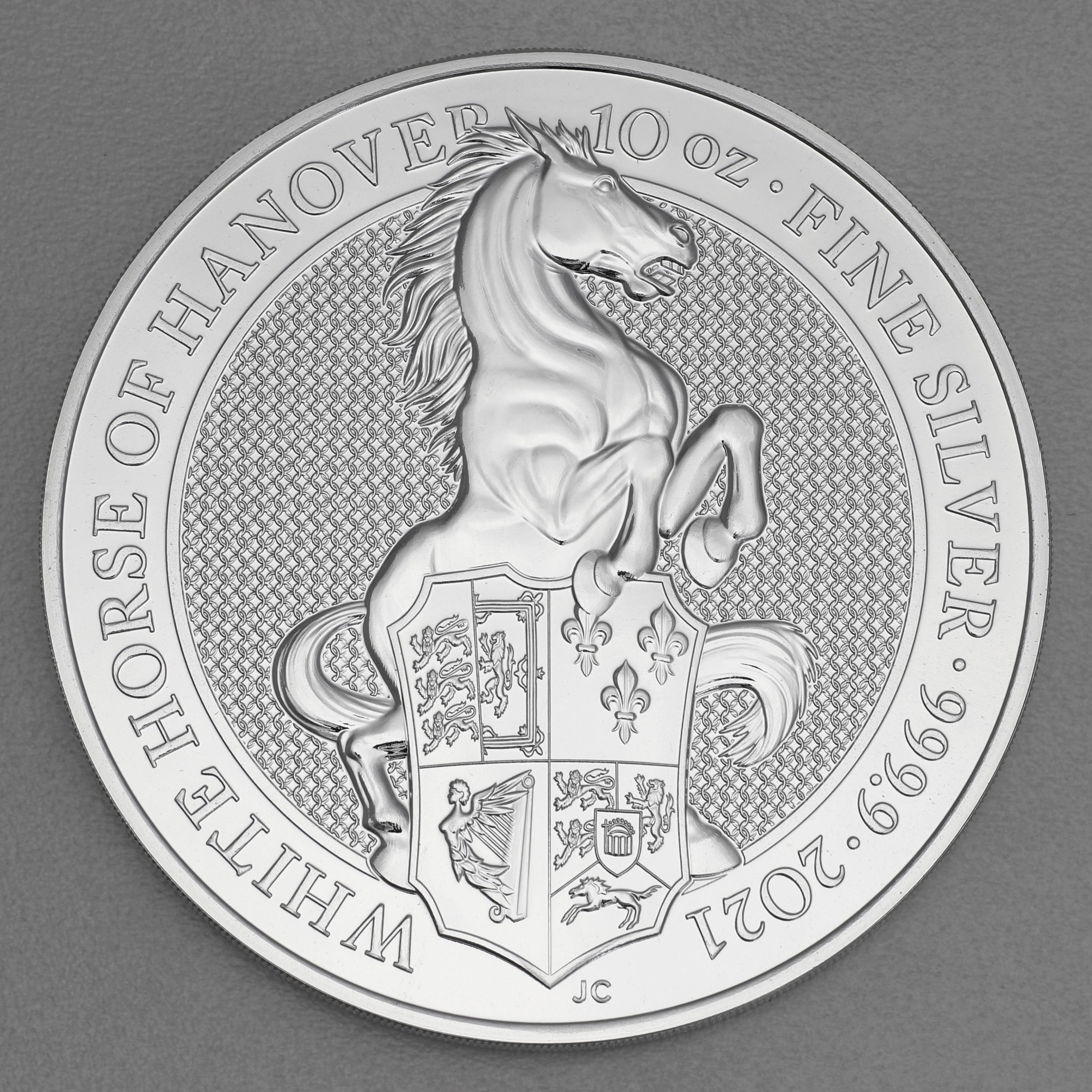 Silbermünze 10oz "White Horse of Hanover" 2021 The Queen s Beasts (Großbritannien) - Hauptansicht