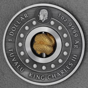 Silbermünze 1oz "Schlange" 2025 (AF) Rotating Charm – Year of the Snake (Tuvalu) - Miniaturansicht 2