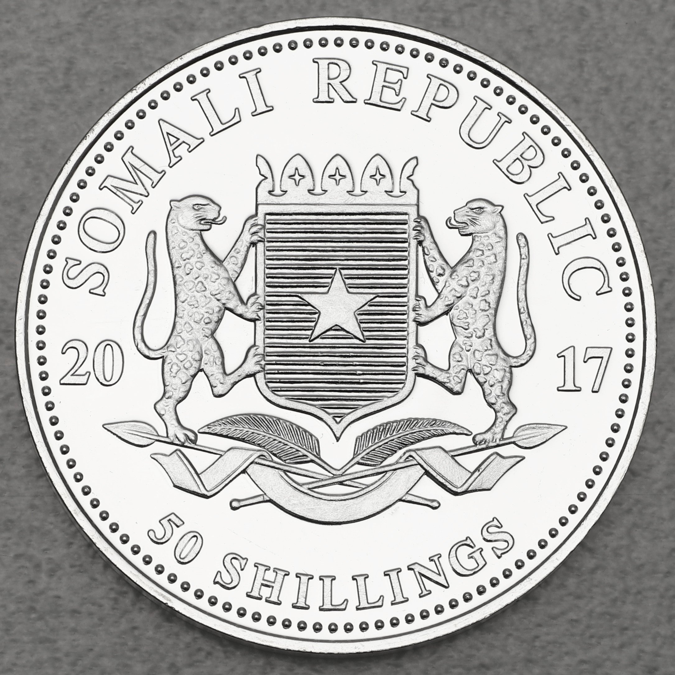 Silbermünze 1/2oz "Elefant" 2017 African Wildlife (Somalia) - Detailansicht 1