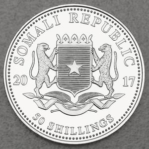 Silbermünze 1/2oz "Elefant" 2017 African Wildlife (Somalia) - Miniaturansicht 2