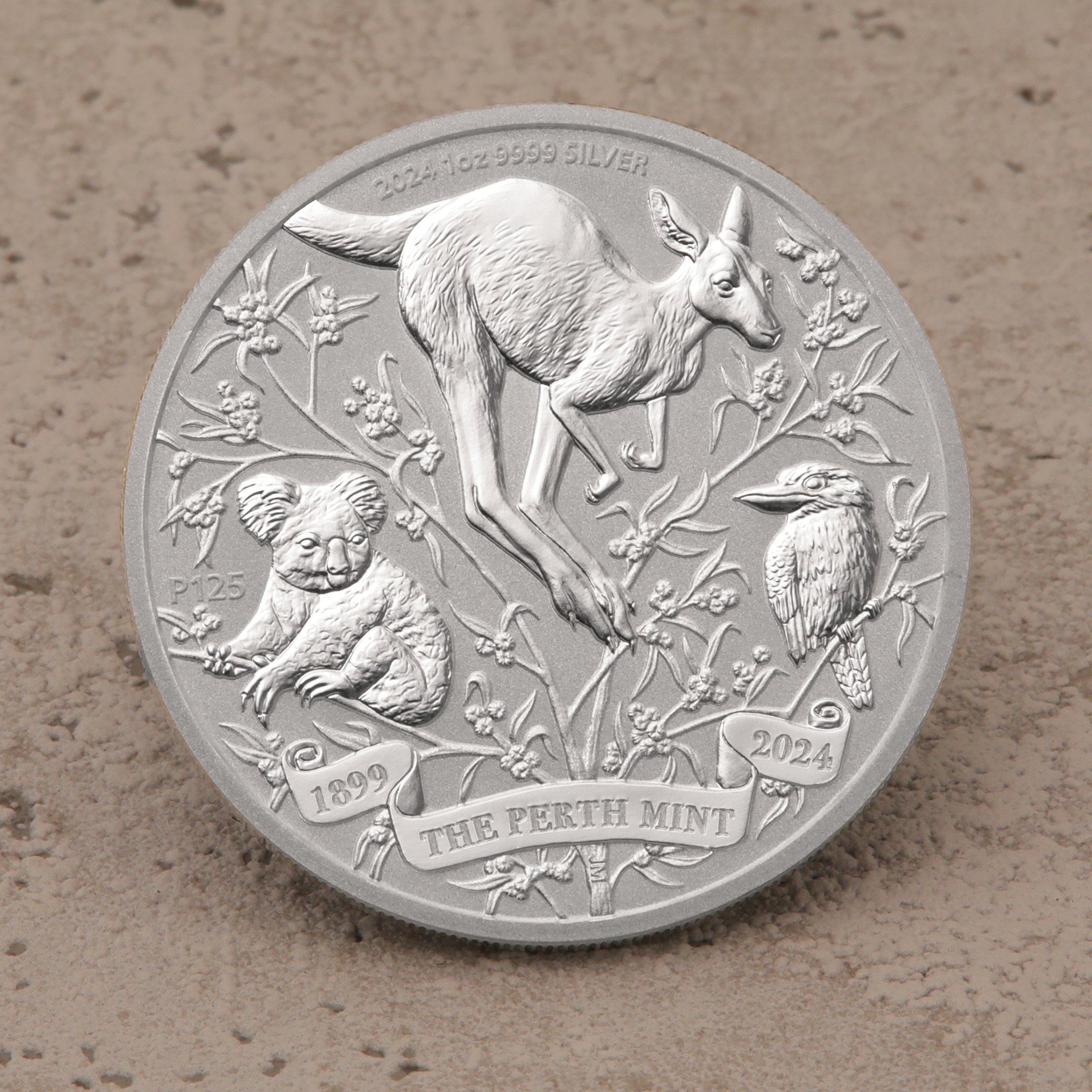 Silbermünze 1oz "The Perth Mint" 2024 125th Anniversary 19% (Australien) - Detailansicht 4