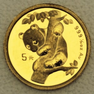 Goldmünze 1/20oz "Panda" 1996 (China) - Hauptansicht