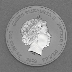 Silbermünze 1oz "Risus Optima Medicina" 2022 (vergoldet) Ottifanten – Funnyfant diff. (Tuvalu) - Miniaturansicht 2