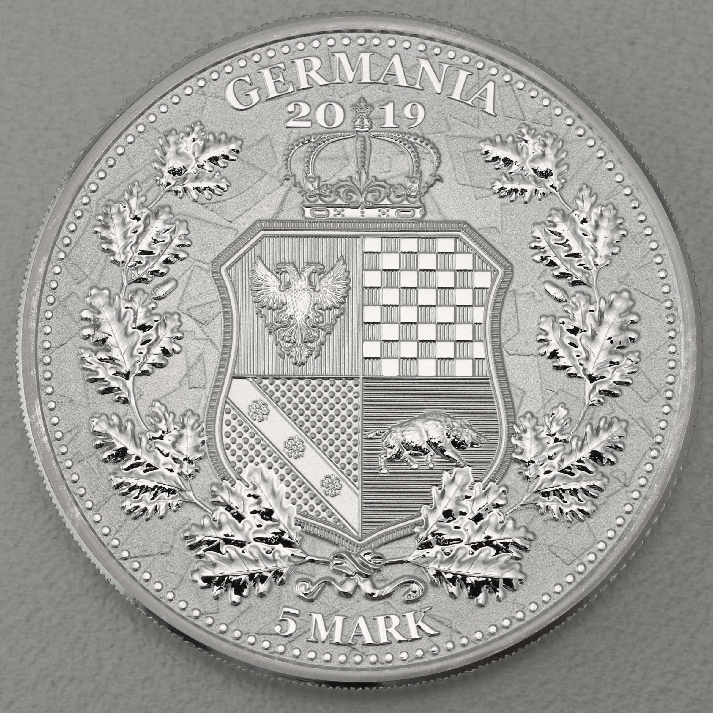 Silbermedaille 1oz "Columbia & Germania" 2019 Allegories (Polen) - Detailansicht 1