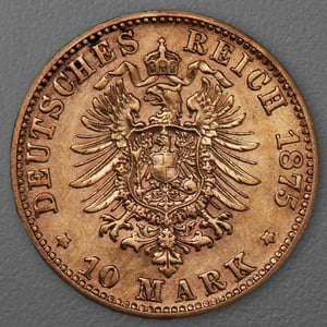 Goldmünze 10 Mark "Wilhelm I." 1875-C J.245 (Preußen) - Miniaturansicht 2