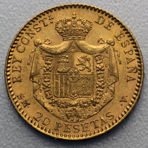 Goldmünze 20 Pesetas "Alfonso XIII." (Spanien) - Miniaturansicht 2