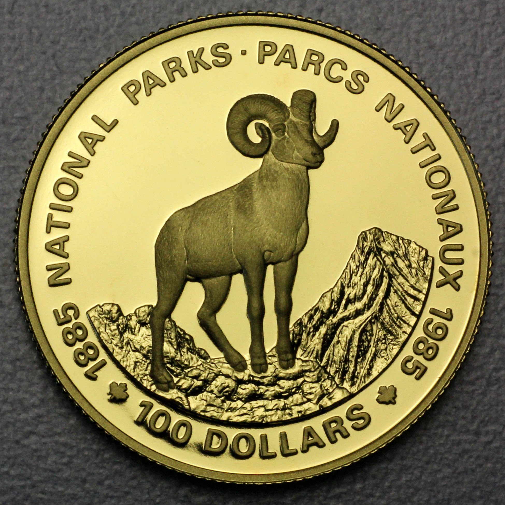 Goldmünze 100 Dollar "Nationalparks" 1985 (Kanada) - Hauptansicht