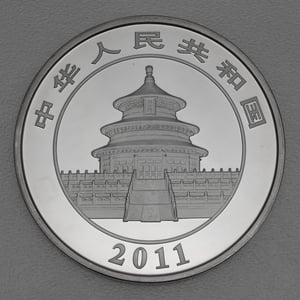 Silbermünze 5oz "Panda" 2011 (China) - Miniaturansicht 2