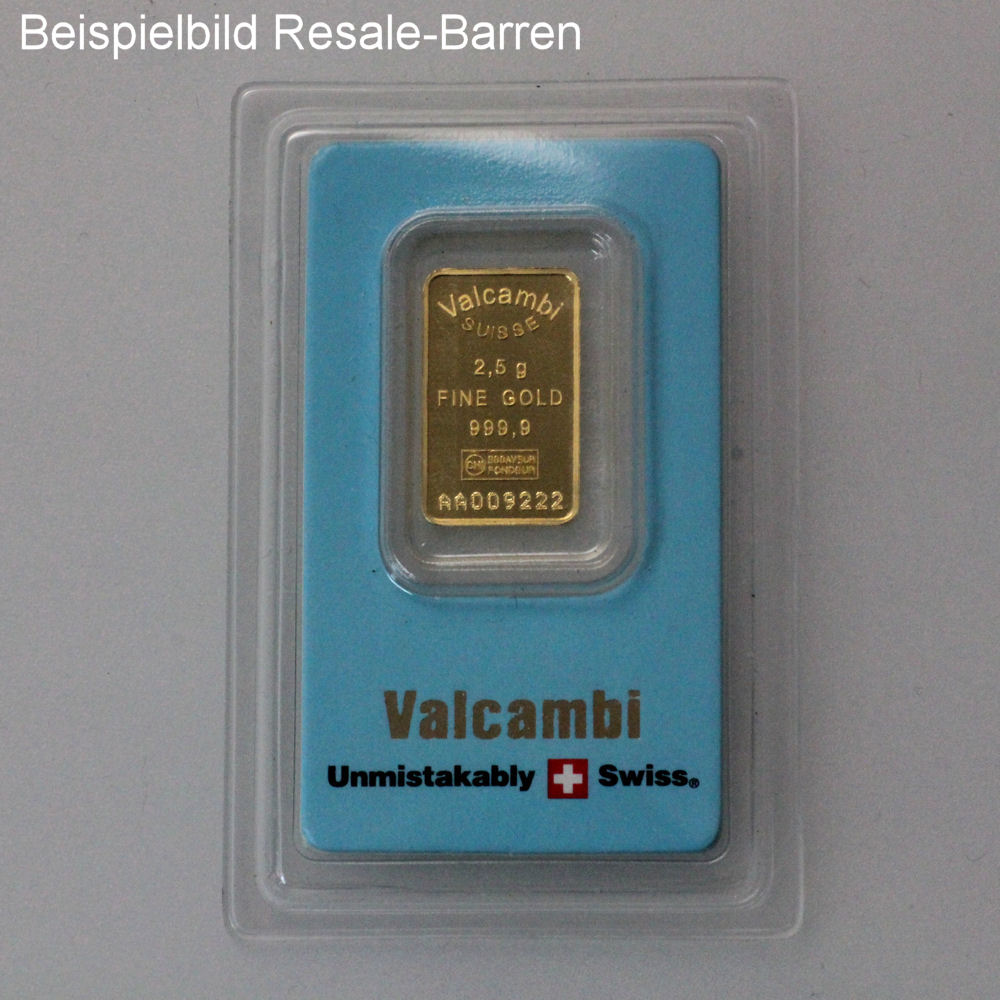 Goldbarren 2,5g "Resale" (div. Hersteller) - Detailansicht 1