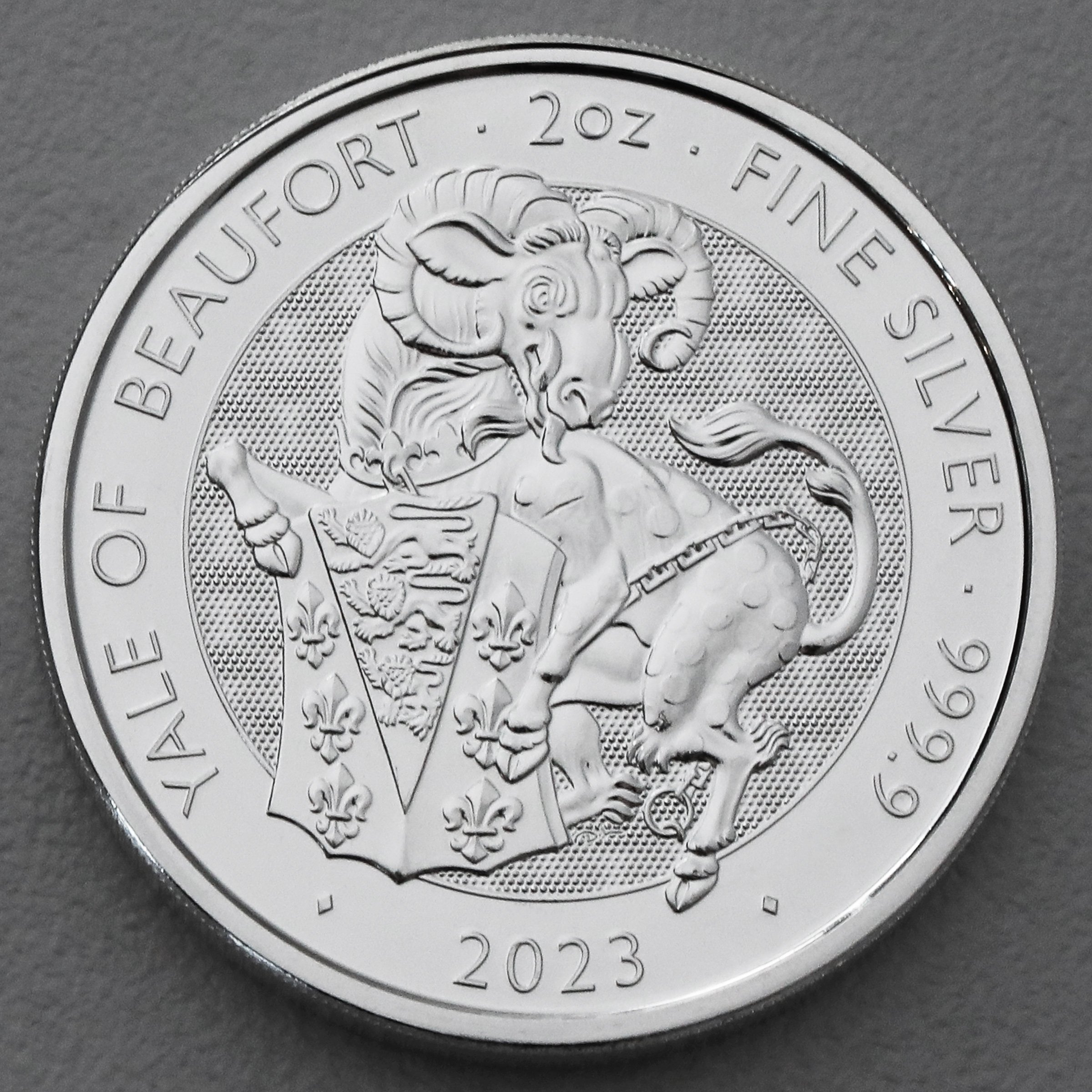 Silbermünze 2oz "Yale of Beaufort" 2023 Royal Tudor Beasts (Großbritannien) - Hauptansicht