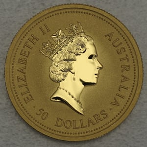 Goldmünze 1/2oz "Känguru" 1997 Australian Nugget (Australien) - Miniaturansicht 2