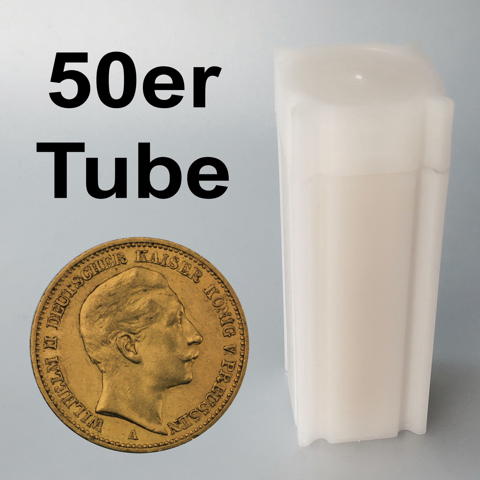 Goldmünze 50 x 20 Mark "Wilhelm II. – Preußen" Tube (Deutschland) - Hauptansicht