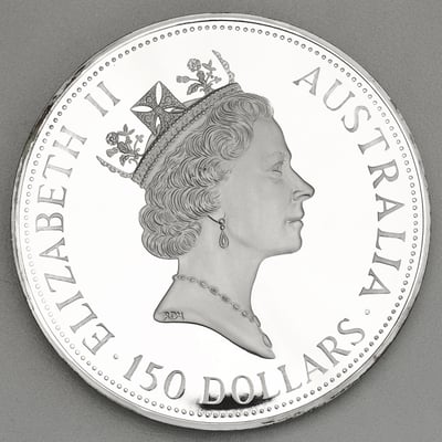 Silbermünze 1kg "Kookaburra" 1991 (PP) (Australien) - Miniaturansicht 2