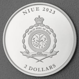 Silbermünze 1oz "Vivat Humanitas" 2023 (PP) (Niue) - Miniaturansicht 2