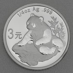 Silbermünze 1/4oz "Panda" 2007 verschiedene Motive 25 Jahre Panda Jubiläum (China) - Miniaturansicht 25