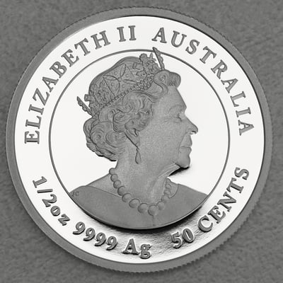 Silbermünze 1/2oz "Ochse" 2021 (PP) Lunar III – Year of the Ox (Australien) - Miniaturansicht 2