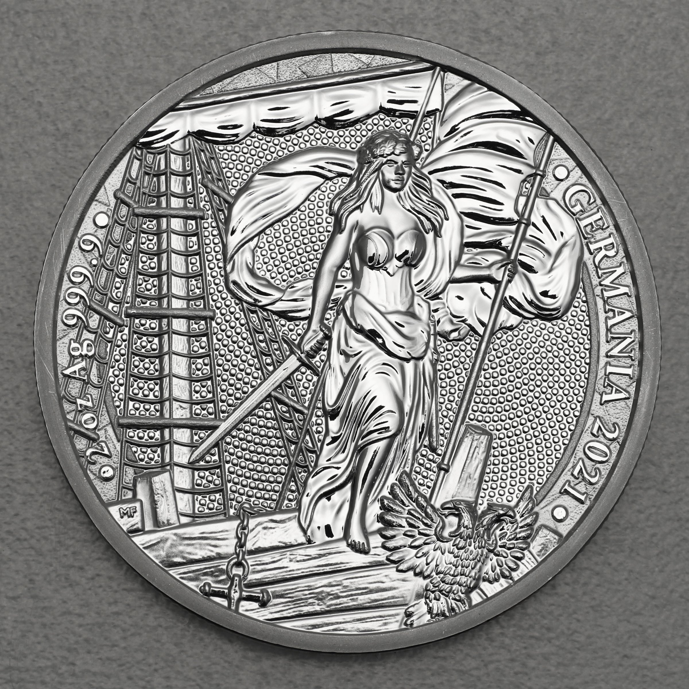 Silbermedaille 2oz "Germania" 2021 (Polen) - Hauptansicht