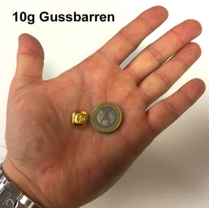 Goldbarren 10g "Goldknuffel" Au-Gussbarren - Miniaturansicht 5