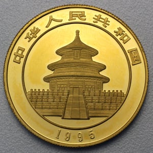 Goldmünze 1oz "Panda" 1995 (China) - Miniaturansicht 2