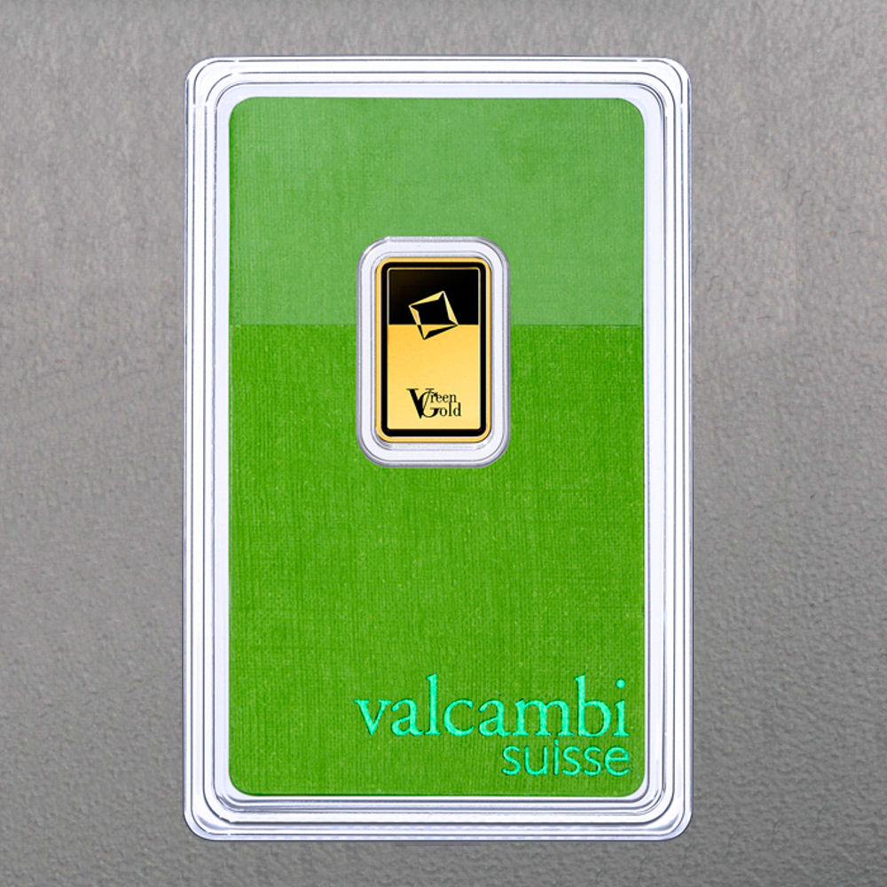 Goldbarren 2,5g "Green Gold" VALCAMBI (999,9 Au) - Detailansicht 1
