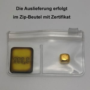 Goldbarren 10g "Goldknuffel" Au-Gussbarren - Miniaturansicht 6