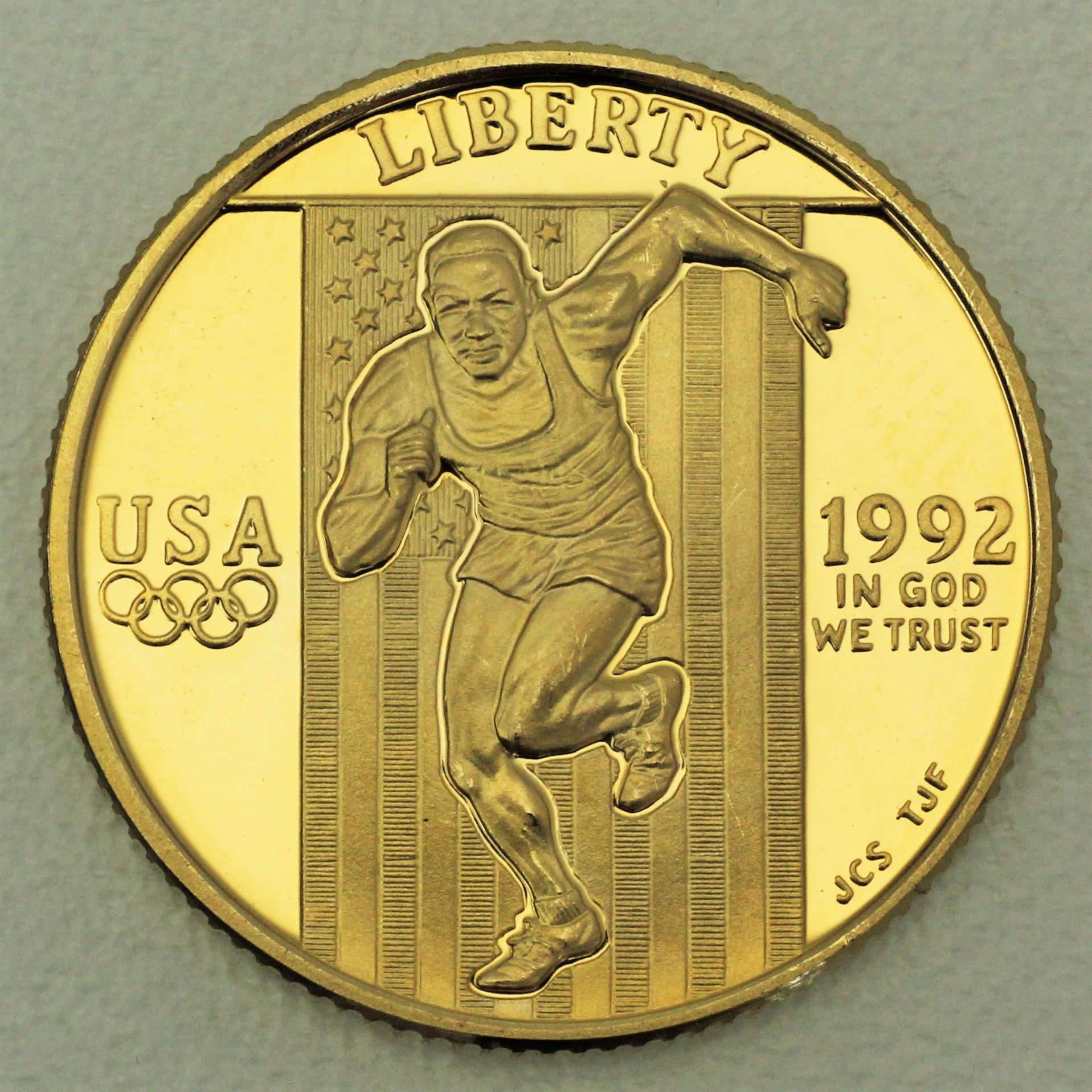 Goldmünze 5 Dollar "Olympiade Barcelona" 1992 PP (USA) - Hauptansicht