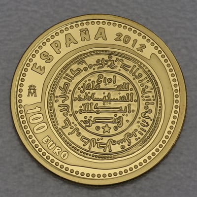 Goldmünze 100 Euro "Maravedi" 2012 Juwelen der Numismatik (Spanien) - Miniaturansicht 1