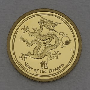 Goldmünze 1/4oz "Drache" 2012 (PP) Lunar II – Year of the Dragon (Australien) - Miniaturansicht 1