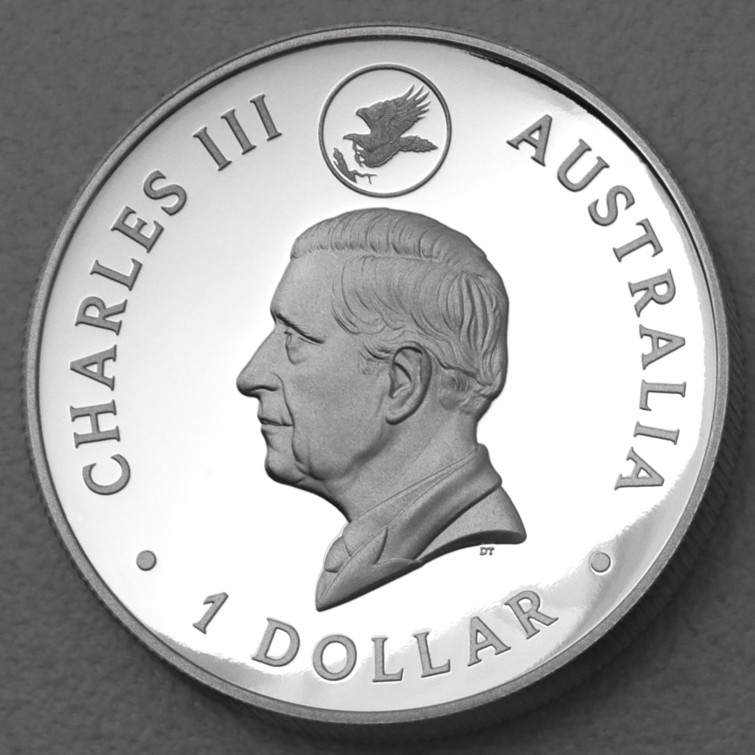 Silbermünze 1oz "Wedge-tailed Eagle" 2024 (PP/HR/vergoldet)10th Anniversary (Australien) - Detailansicht 1