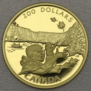Goldmünze 200 Dollar "Niagara Falls" 1992 (Kanada) - Hauptansicht