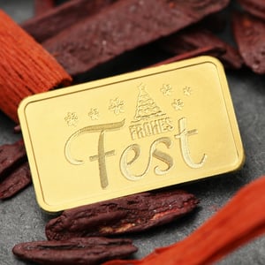 Goldbarren 2,5g Gravur "Frohes Fest" - Miniaturansicht 9