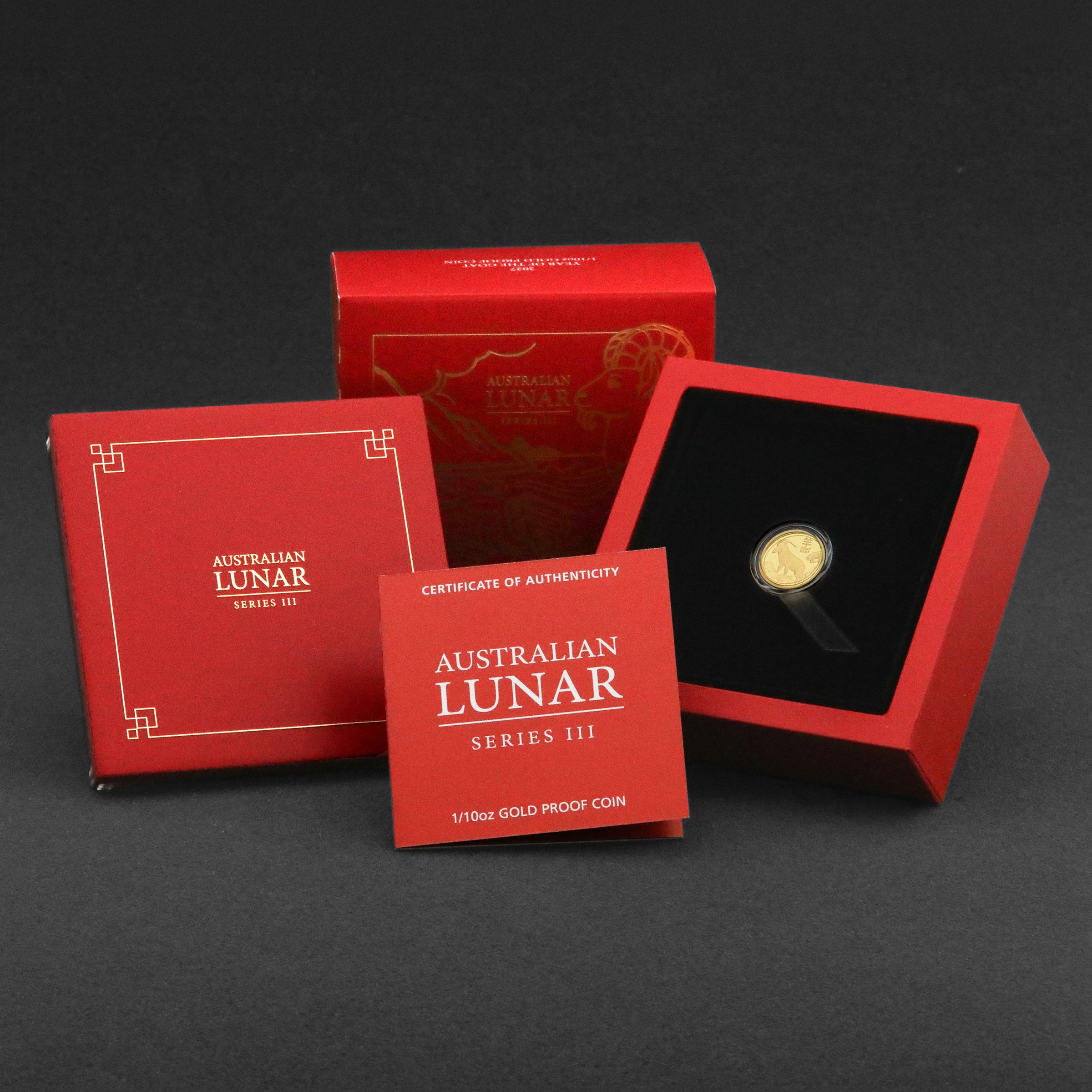 Goldmünze 1/10oz "Ziege" 2027 (PP) Lunar III – Year of the Goat (Australien) - Detailansicht 4