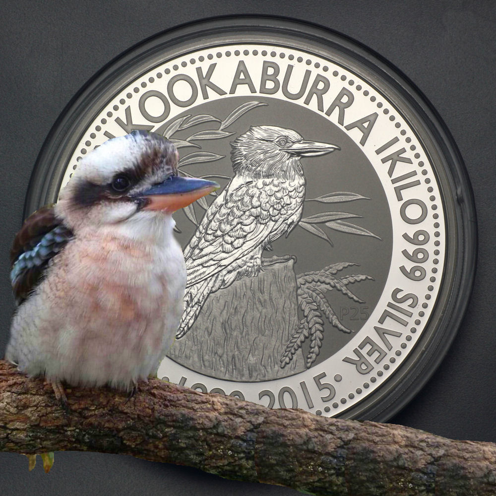 Silbermünze 1kg "Kookaburra" 2015 (Australien) - Detailansicht 2