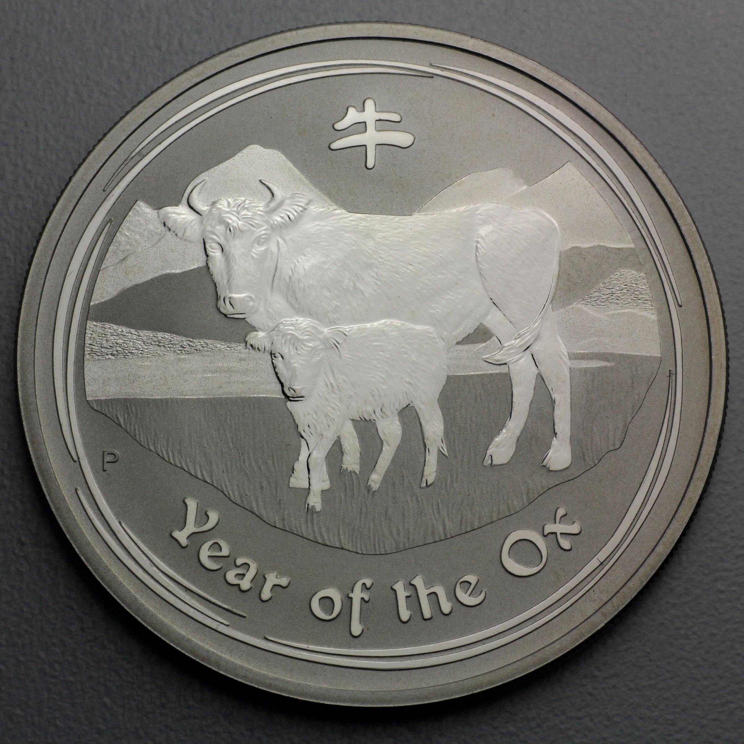 Silbermünze 1kg "Ochse" 2009 Lunar II – Year of the Ox (Australien) - Hauptansicht