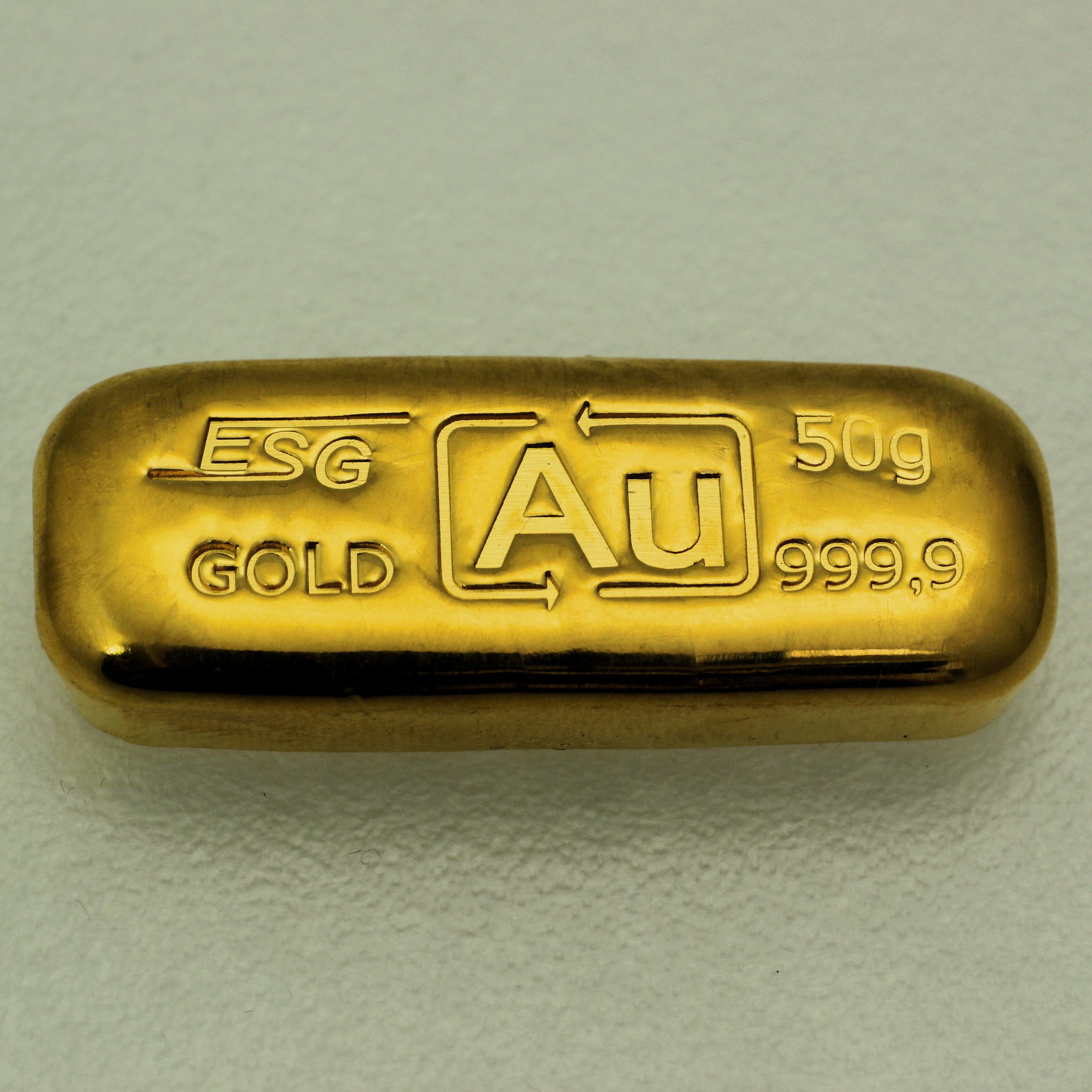 Goldbarren 50g Au-Gussbarren, Feingold - Detailansicht 1