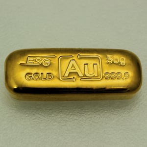 Goldbarren 50g Au-Gussbarren, Feingold - Miniaturansicht 2