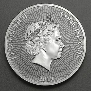 Silbermünze 1oz "Silver Star" 2019 diff. (Cook Islands) - Miniaturansicht 2