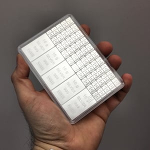 Silbertafel (5x 10g + 50x 1g Ag) "CombiBar-Mix" - Miniaturansicht 3