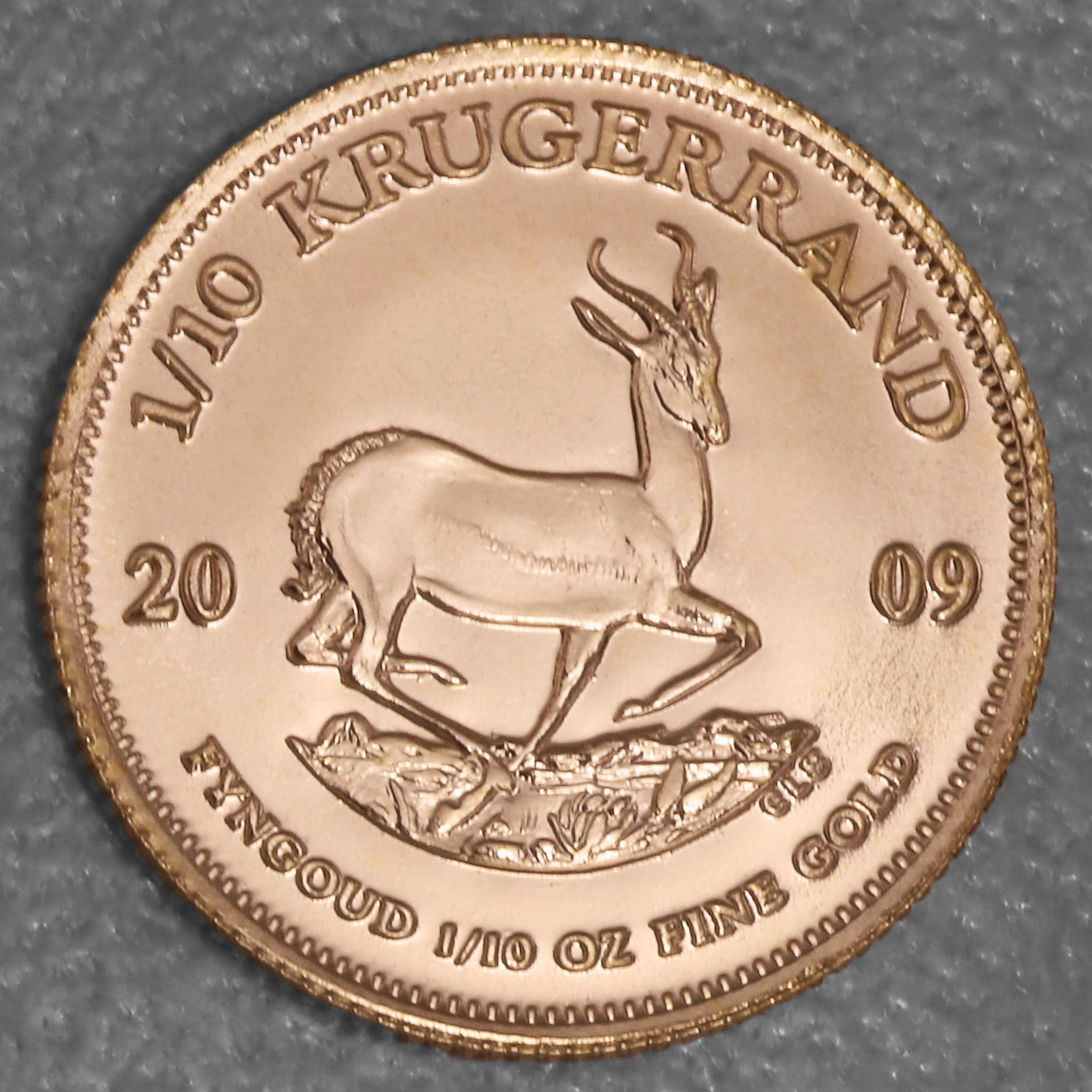 Goldmünze 1/10oz "Krügerrand" 2009 (Südafrika) - Hauptansicht