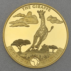 Goldmünze 1oz "Giraffe" 2019 World s Wildlife (Kongo) - Hauptansicht