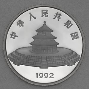 Silbermünze 5oz "Panda" 1992 (China) - Miniaturansicht 2