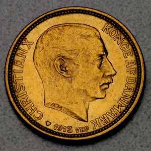 Goldmünze 10 Kronen "Christian X." (Dänemark) - Hauptansicht