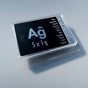 Silbertafel (5x 1g Feinsilber) "CombiBar" - Miniaturansicht 3