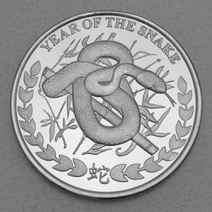Silbermünze 1oz "Schlange" 2013 Somaliland Lunar – Year of the Snake (Somalia) - Miniaturansicht 1