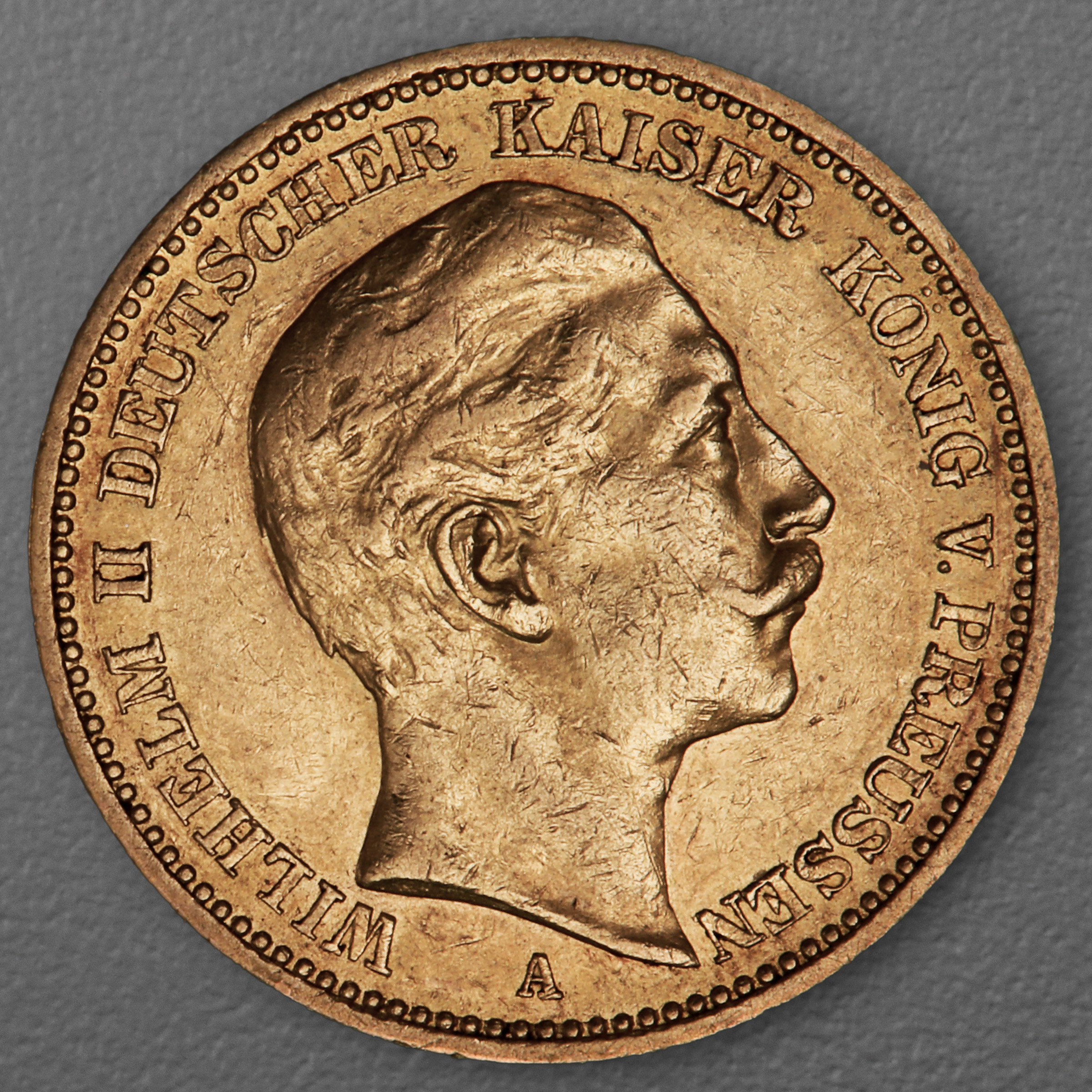 Goldmünze 20 Mark "Wilhelm II." 1891-A J.252 (Preußen) - Hauptansicht