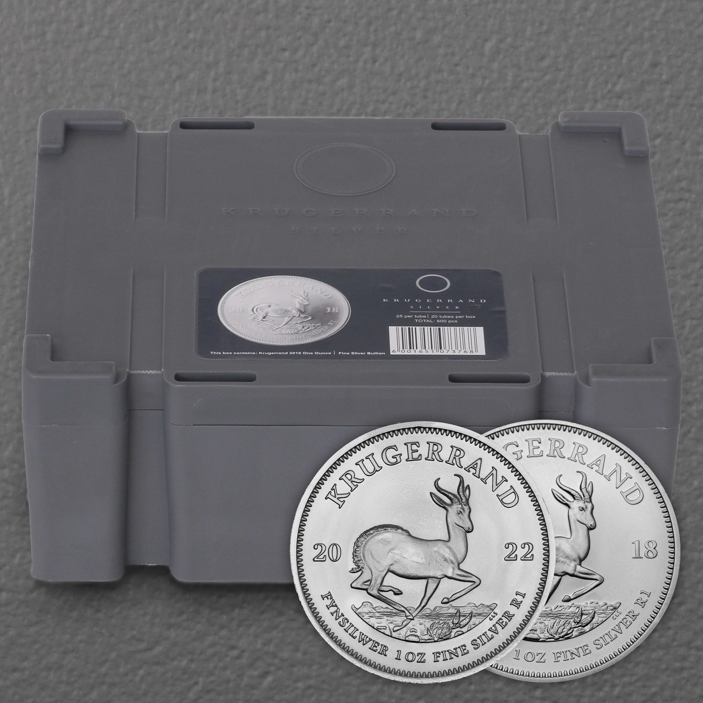 Silbermünze 500 x 1oz "Krügerrand" verschiedene Jahrgänge Masterbox diff. (Südafrika) - Hauptansicht