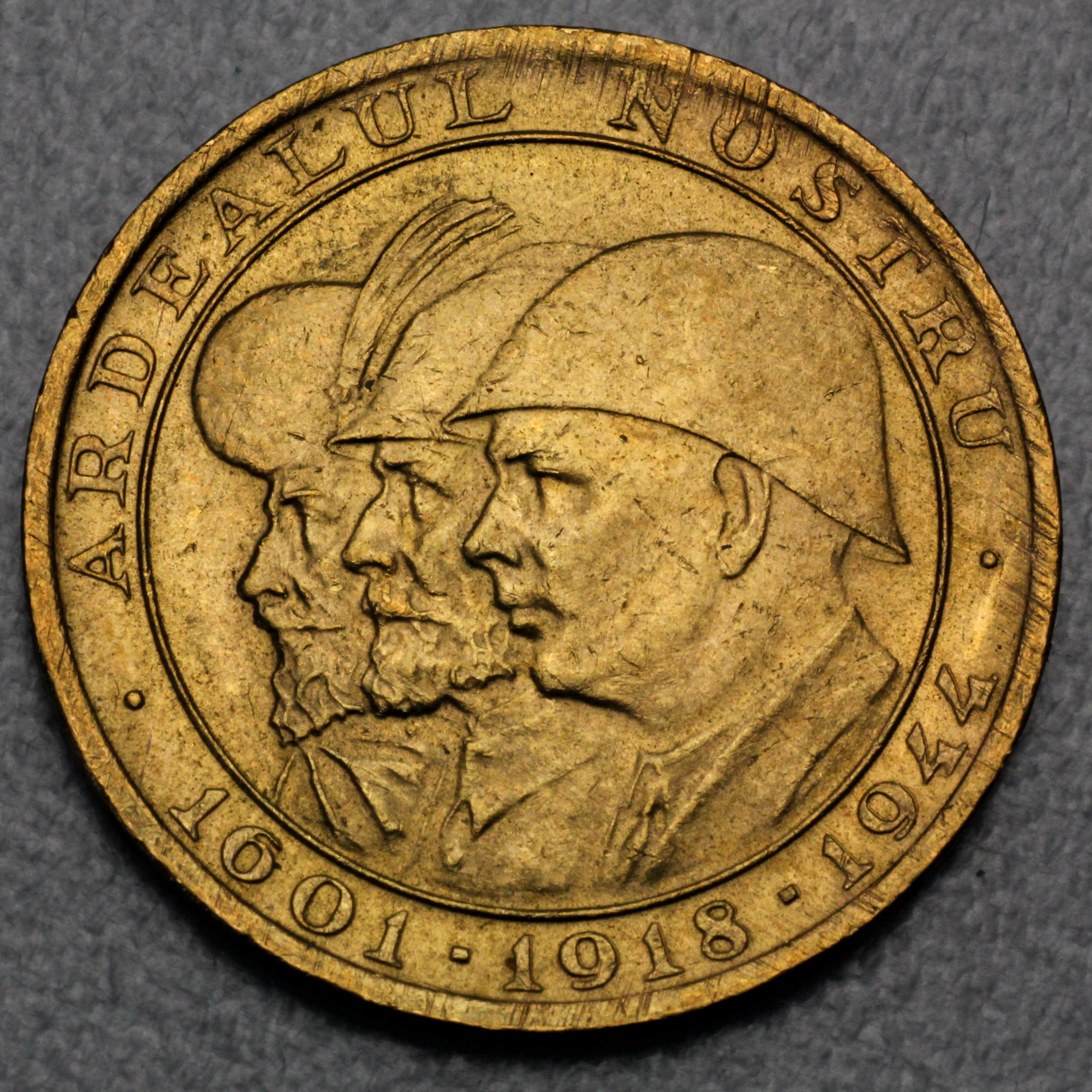 Goldmünze 20 Lei "Drei Könige" 1944 Ardealul Nostru 1601-1918-1944 (Rumänien) - Hauptansicht